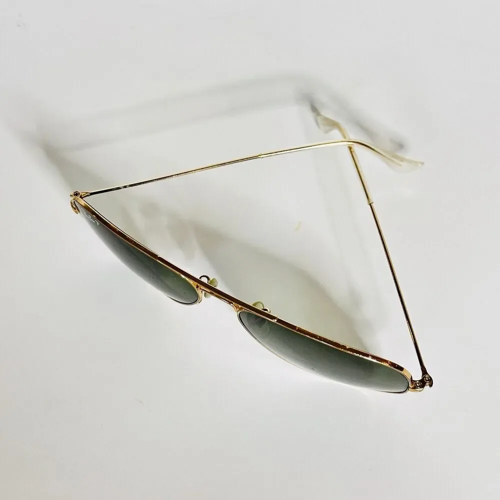 Ray-Ban Gold Large Metal Aviator Sunglasses RB3025 001/58 58-14 FRAMES ONLY